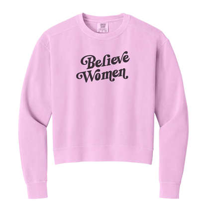 Believe Women | Mid-Length Crewneck Sweatshirt