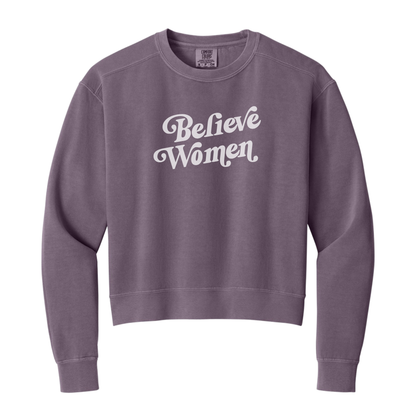 Believe Women | Mid-Length Crewneck Sweatshirt