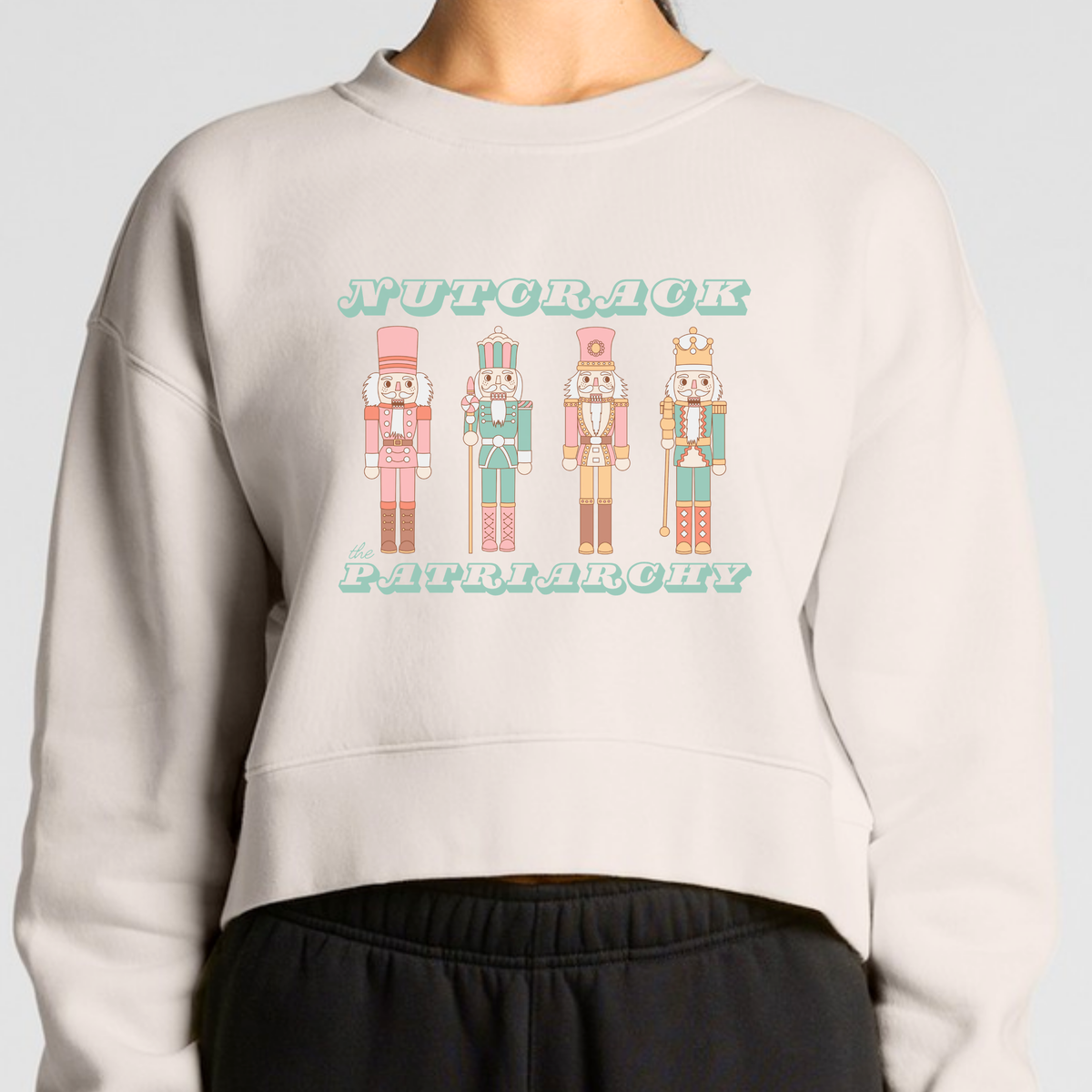 Nutcrack the Patriarchy | Cropped Sweatshirt
