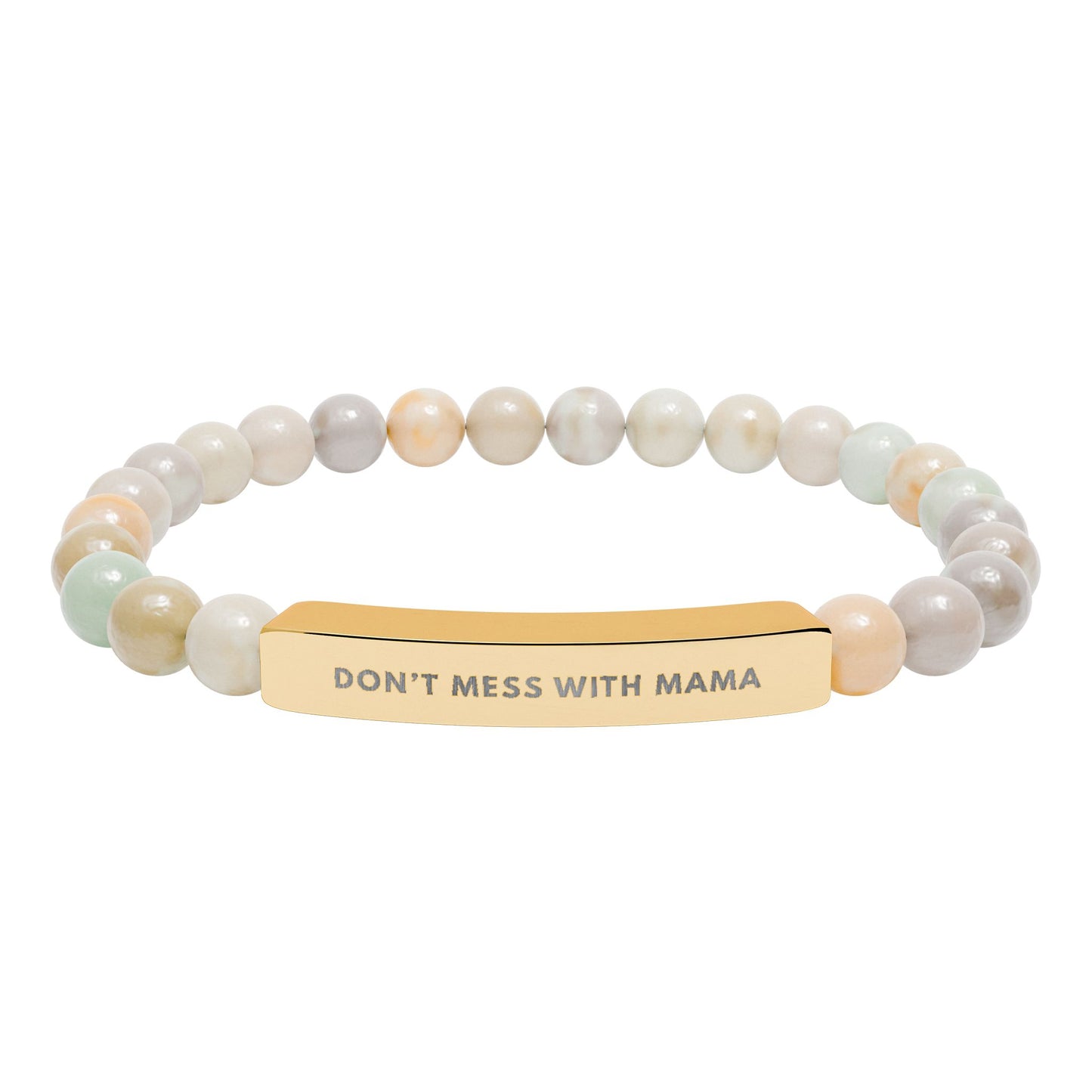 Don't Mess With Mama | 18K Gold-Plated Chakra Stone Bracelet