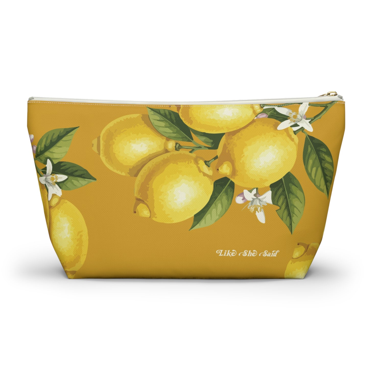 If I'm Too Much, Go Find Less Lemons & Blossoms | T-Bottom Accessory Bag