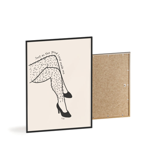Hairy Legs And Heels | Framed Wall Art