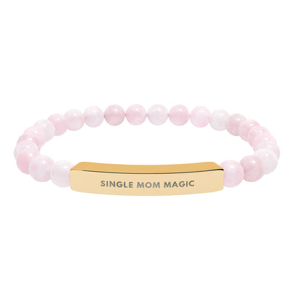 Single Mom Magic | 18K Gold-Plated Chakra Stone Bracelet