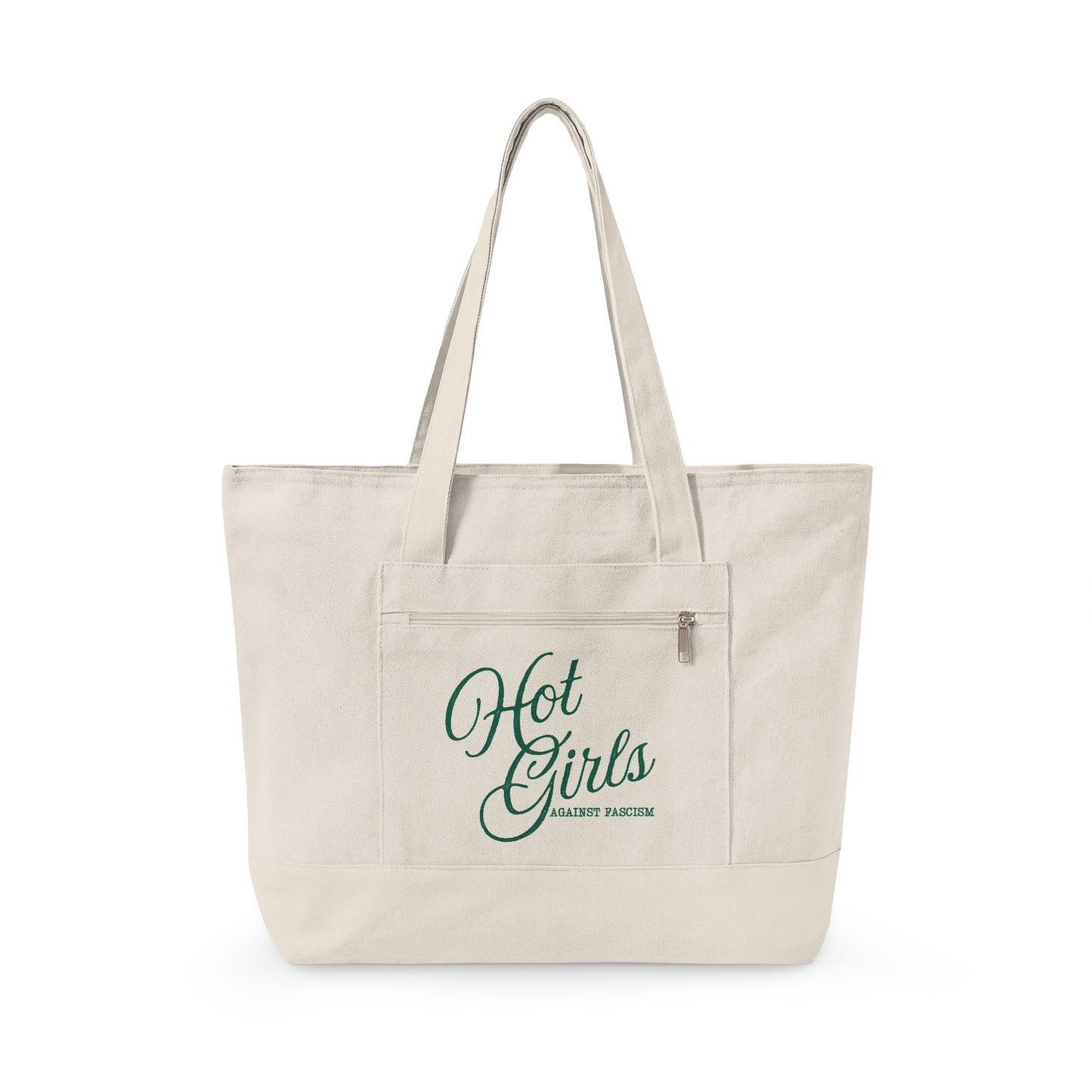 Hot Girls Against Fascism | Canvas Tote Bag