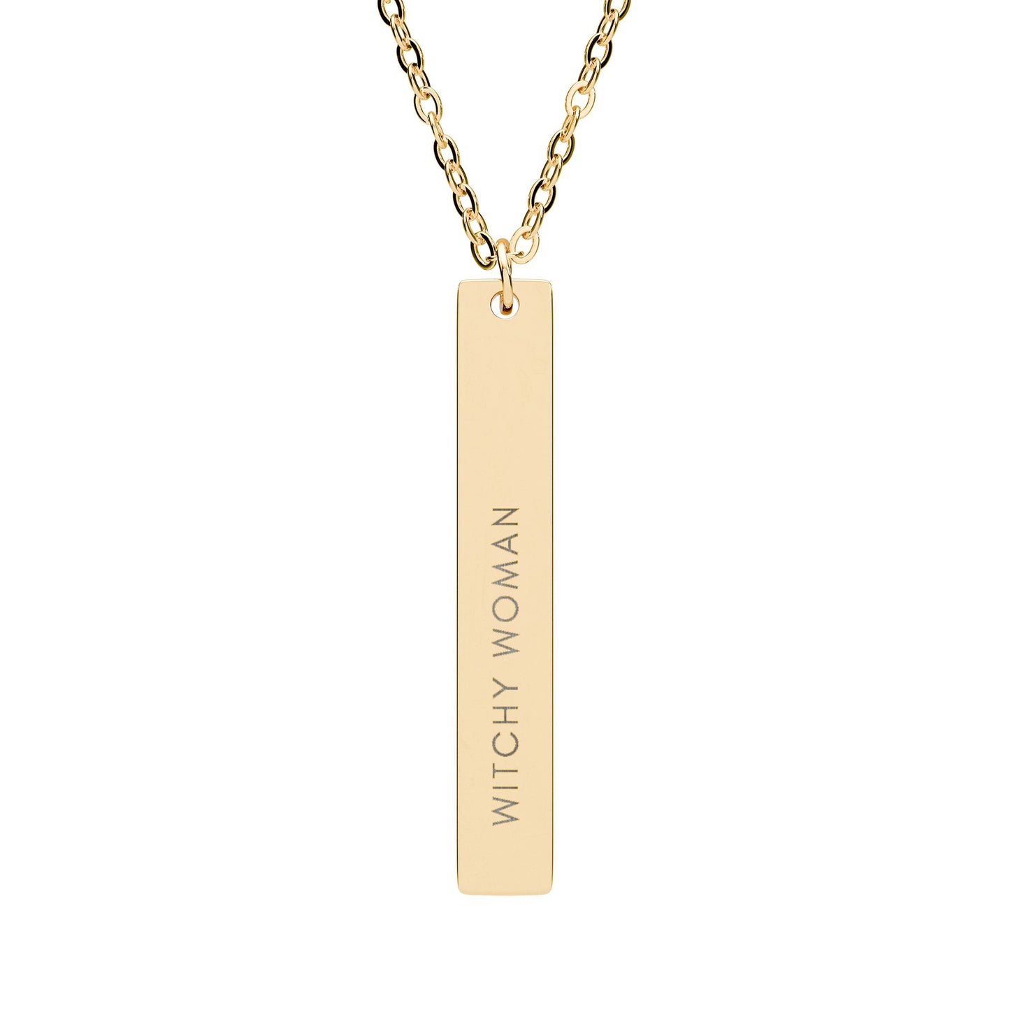 Witchy Woman | 18K Gold-Plated Vertical Bar Necklace