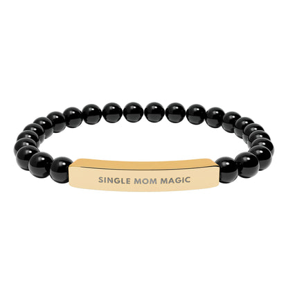 Single Mom Magic | 18K Gold-Plated Chakra Stone Bracelet