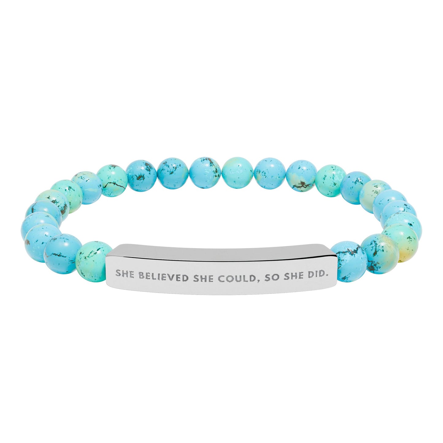 She Believed She Could, So She Did | 18K Gold‑Plated Chakra Stone Bracelet