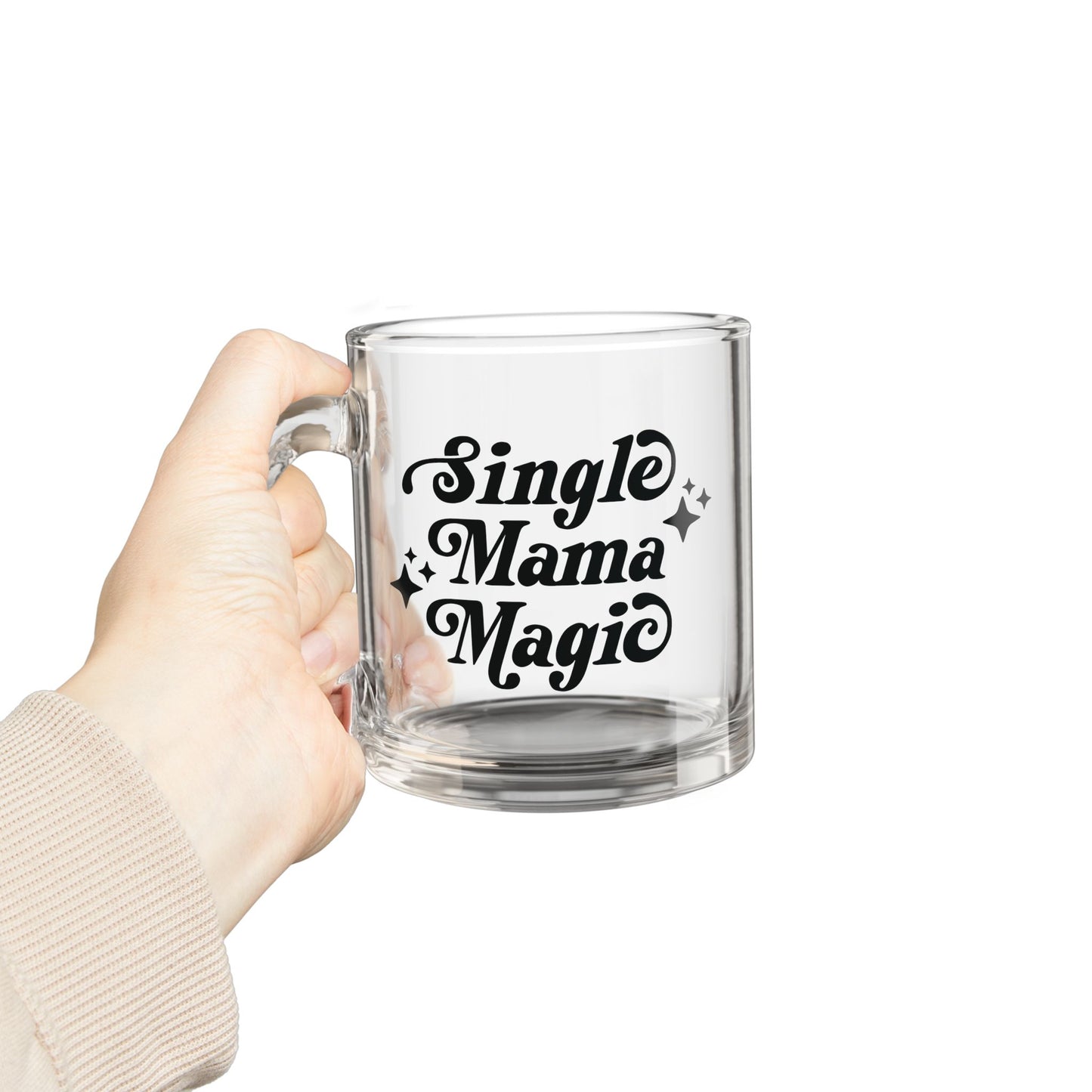 Single Mama Magic | Glass Coffee Mug