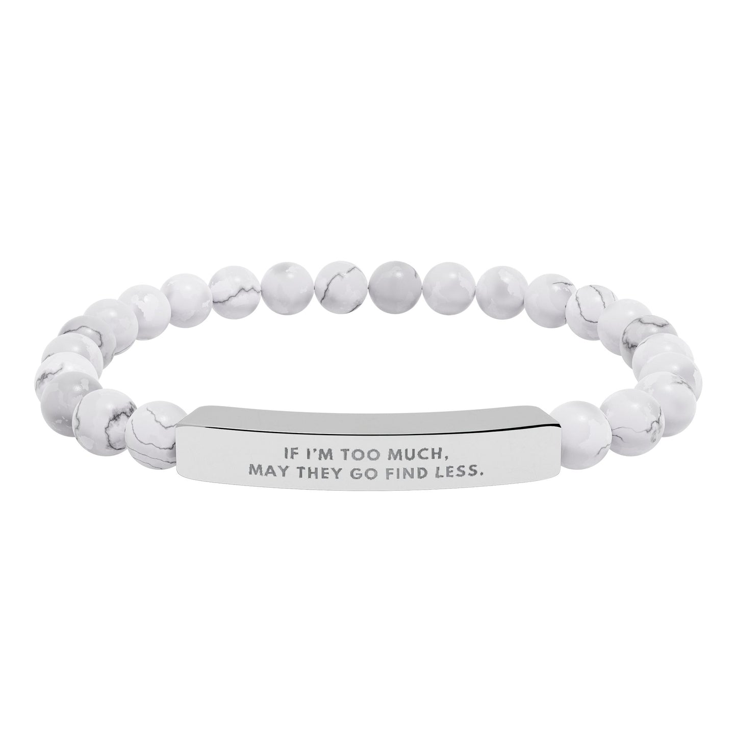 If I'm Too Much, Then Go Find Less | 18K Gold‑Plated Chakra Stone Bracelet