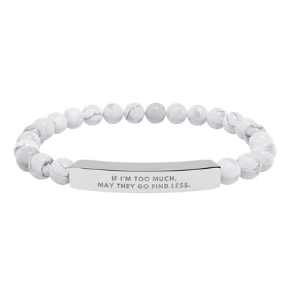 If I'm Too Much, Then Go Find Less | 18K Gold‑Plated Chakra Stone Bracelet