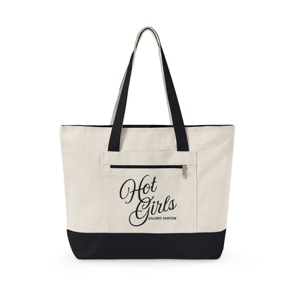 Hot Girls Against Fascism | Canvas Tote Bag