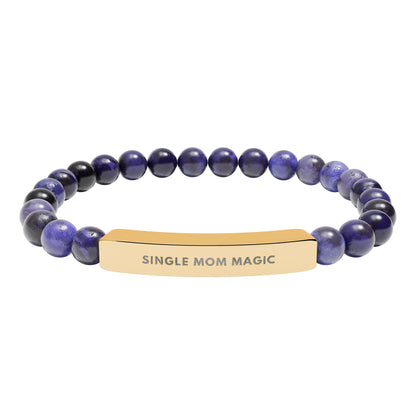 Single Mom Magic | 18K Gold-Plated Chakra Stone Bracelet