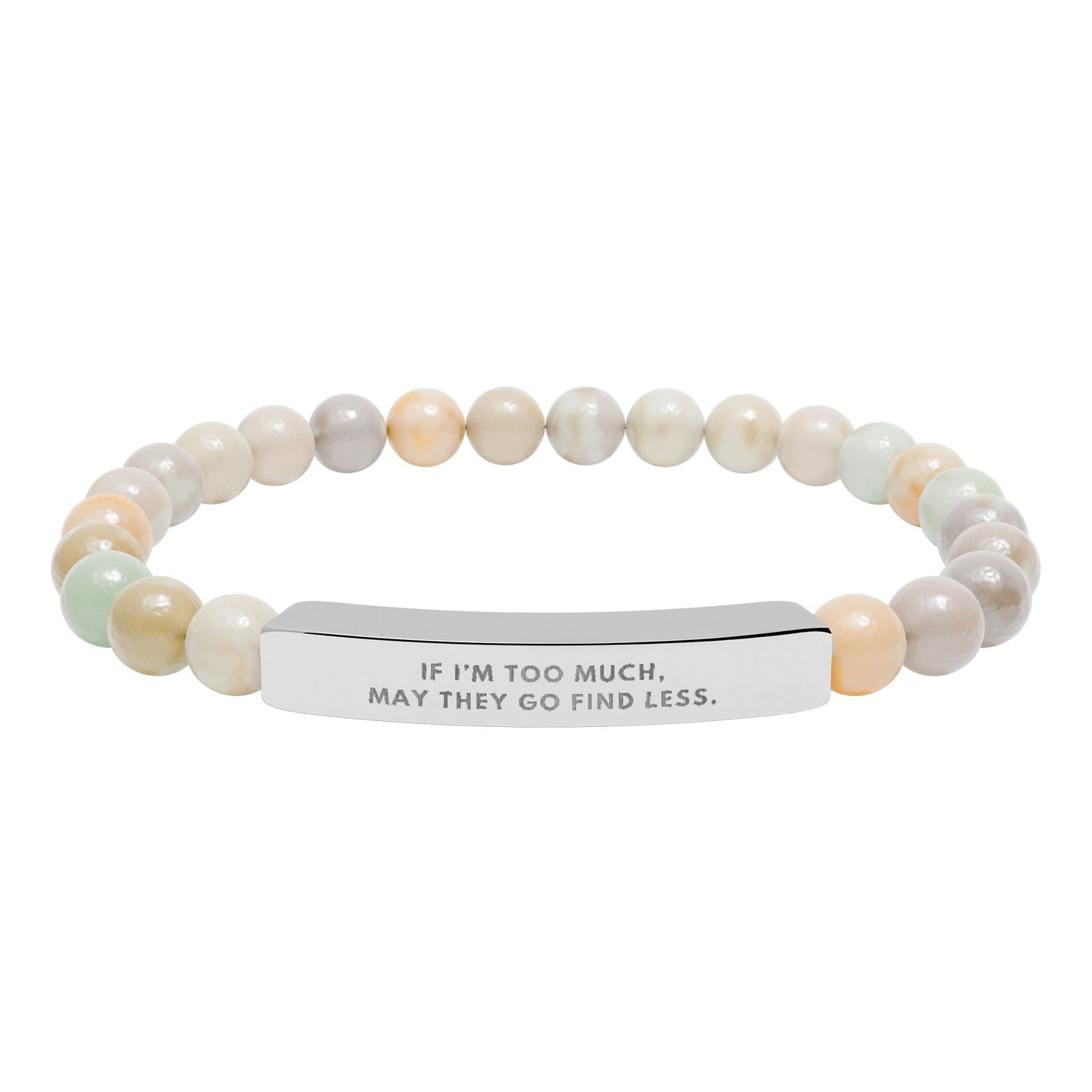 If I'm Too Much, Then Go Find Less | 18K Gold‑Plated Chakra Stone Bracelet
