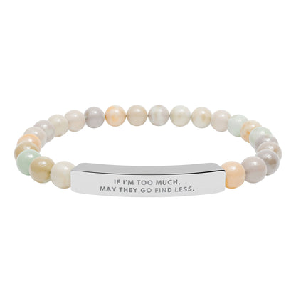 If I'm Too Much, Then Go Find Less | 18K Gold‑Plated Chakra Stone Bracelet