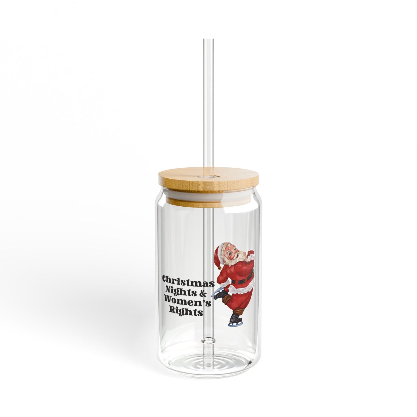 Christmas Nights and Women's Rights Glass Tumbler