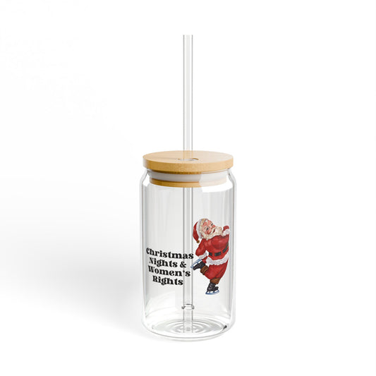 Christmas Nights and Women's Rights Glass Tumbler