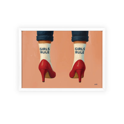 Girls Rule | Framed Art Print
