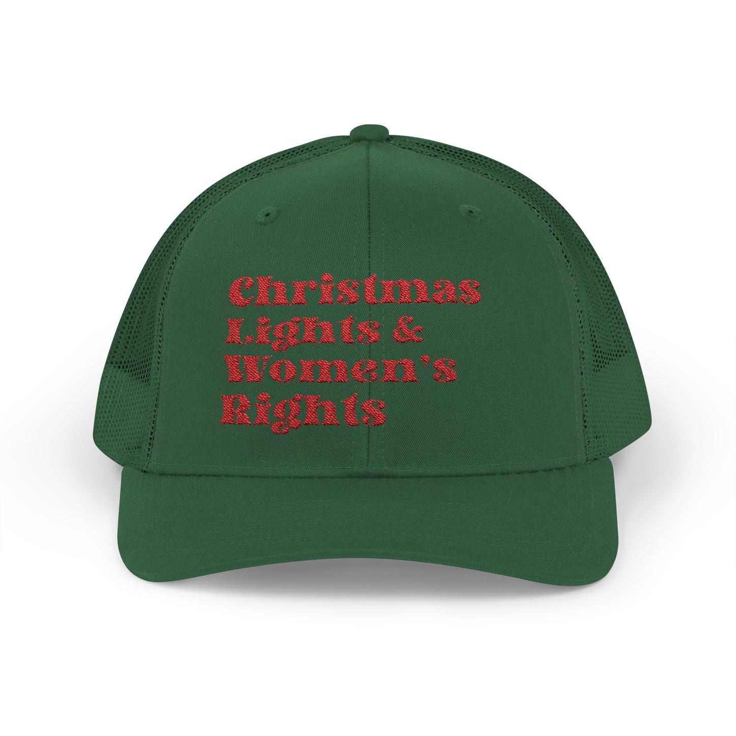 Christmas Lights and Women's Rights Trucker Hat