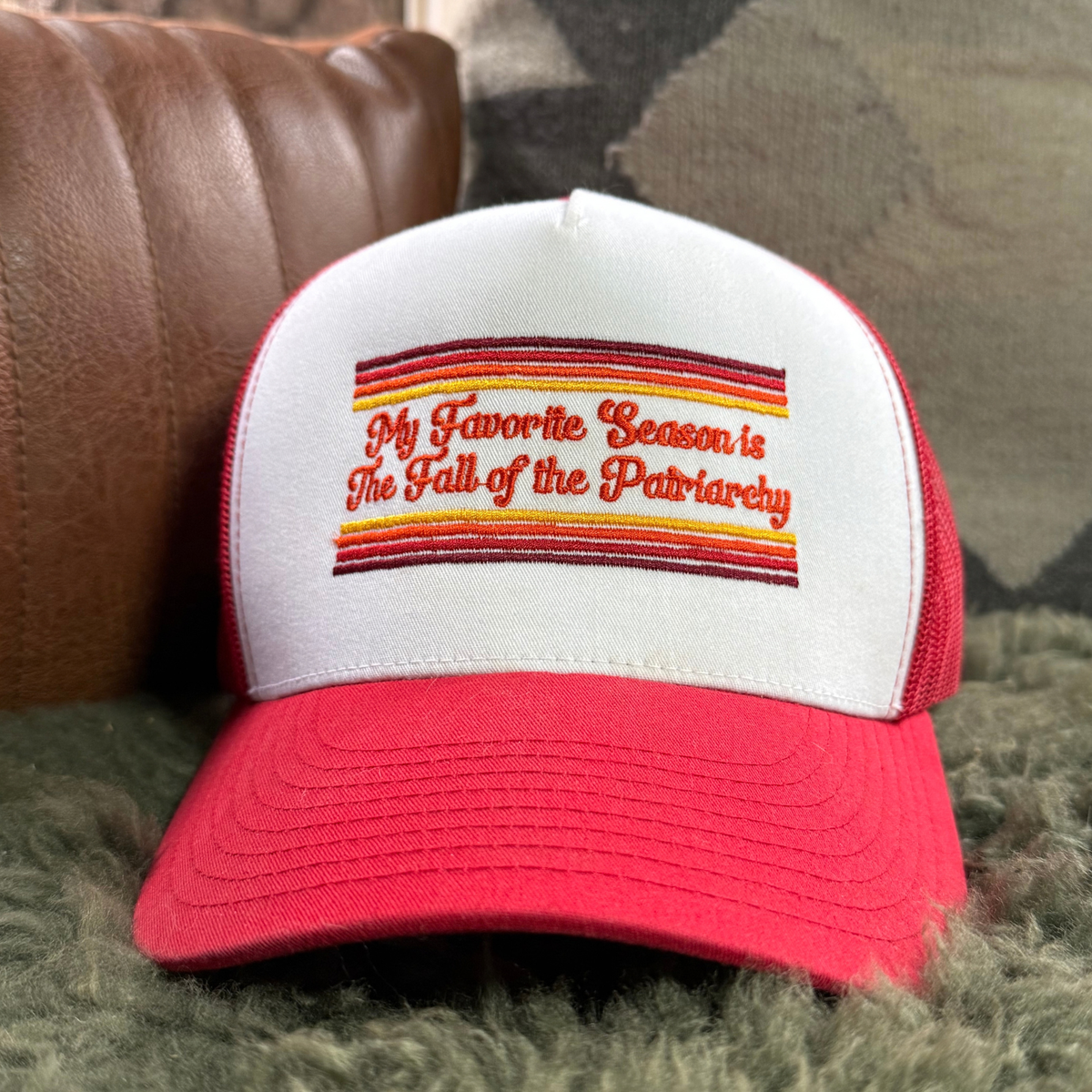 My Favorite Season is The Fall of the Patriarchy Trucker Hat