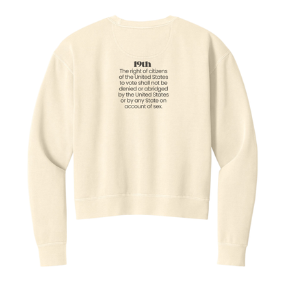 Girls Just Wanna Vote | Mid-Length Crewneck Sweatshirt