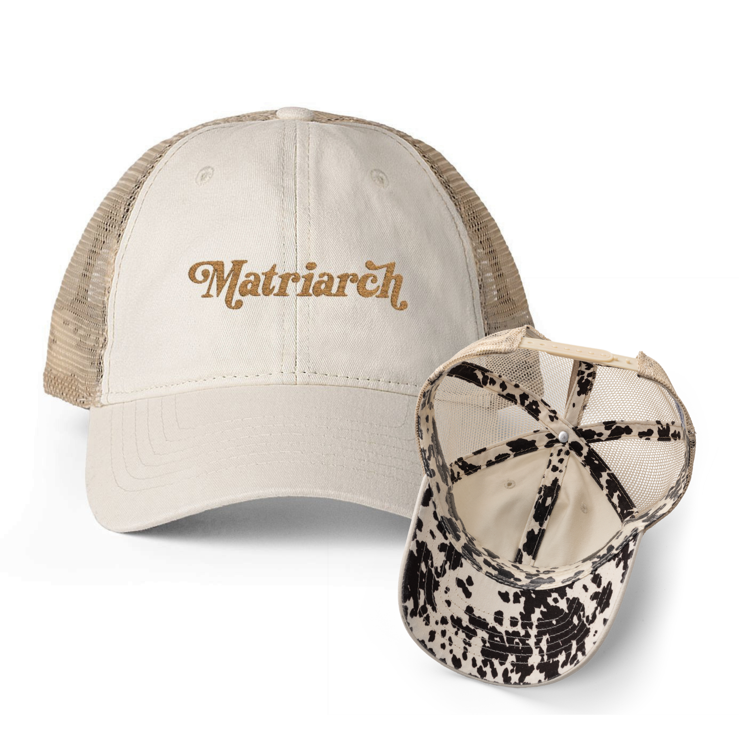 Matriarch | Women's Washed Pattern Mesh-Back Trucker Hat