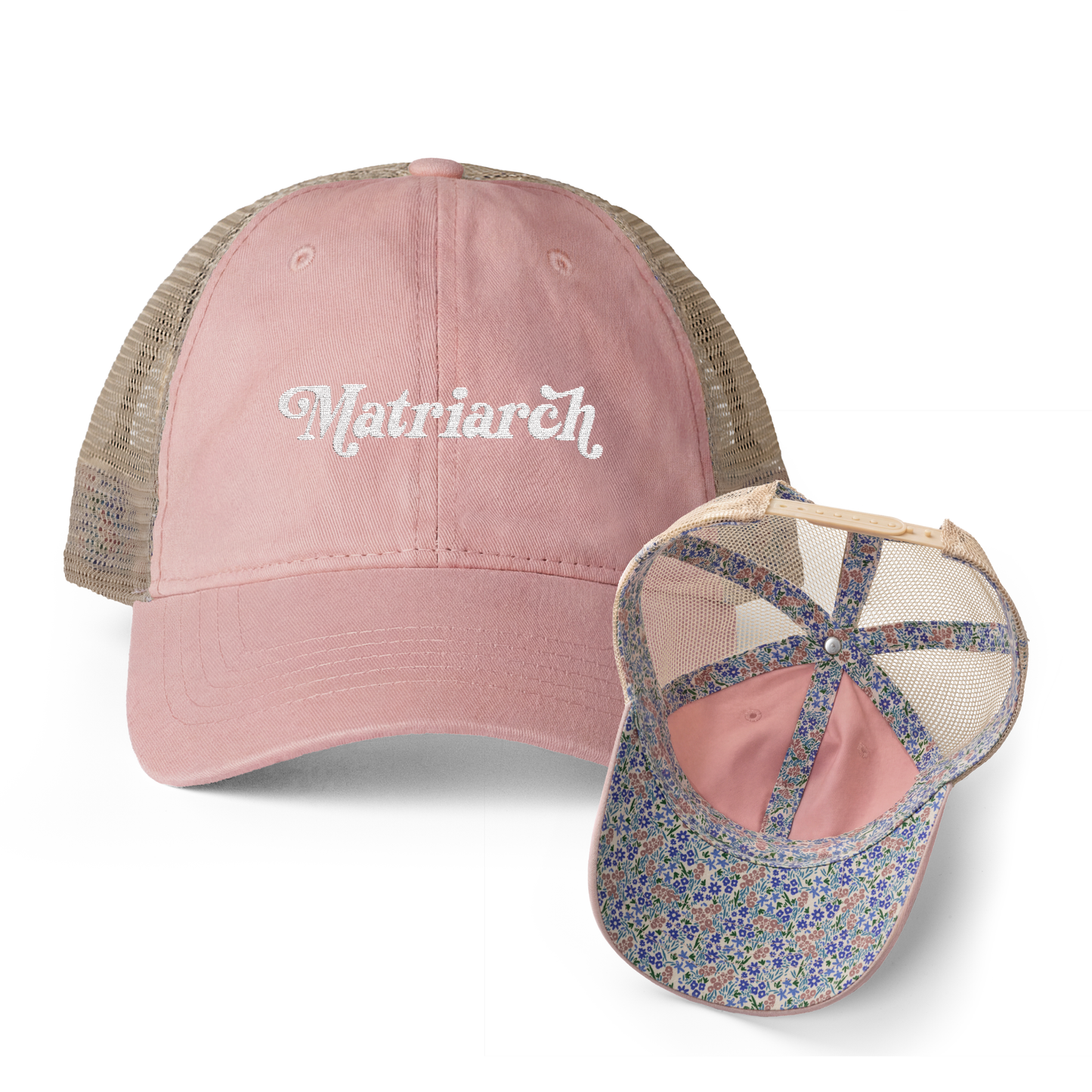 Matriarch | Women's Washed Pattern Mesh-Back Trucker Hat