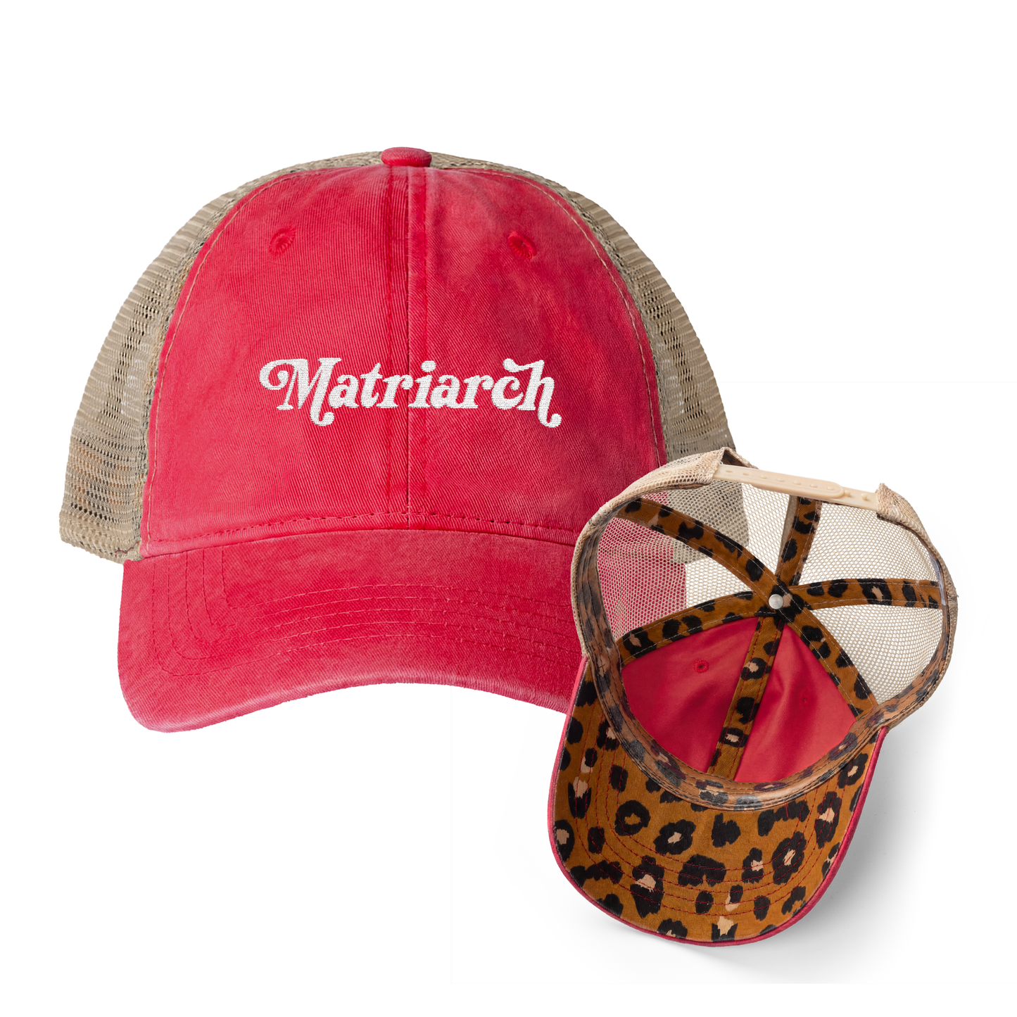Matriarch | Women's Washed Pattern Mesh-Back Trucker Hat