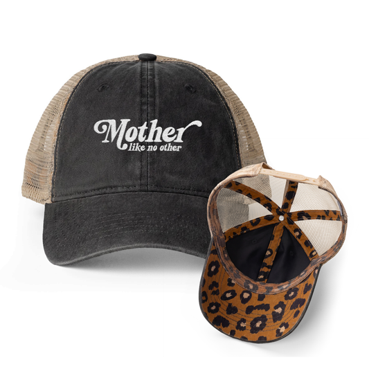 Mother Like No Other | Washed Pattern Mesh-Back Trucker Hat