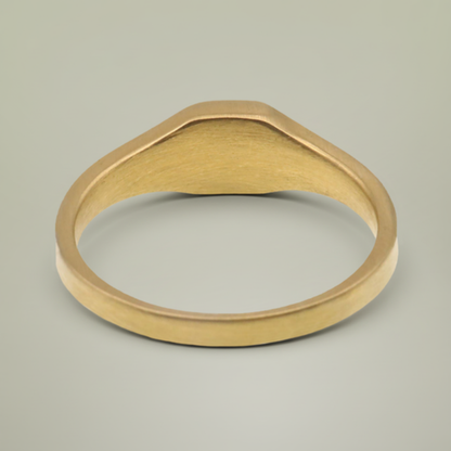 Rising Phoenix | 18K Gold-Plated Crest Square Signet Ring