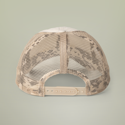 Don't Mess With Mama | Washed Pattern Mesh-Back Trucker Hat