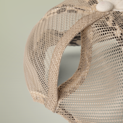 Don't Mess With Mama | Washed Pattern Mesh-Back Trucker Hat