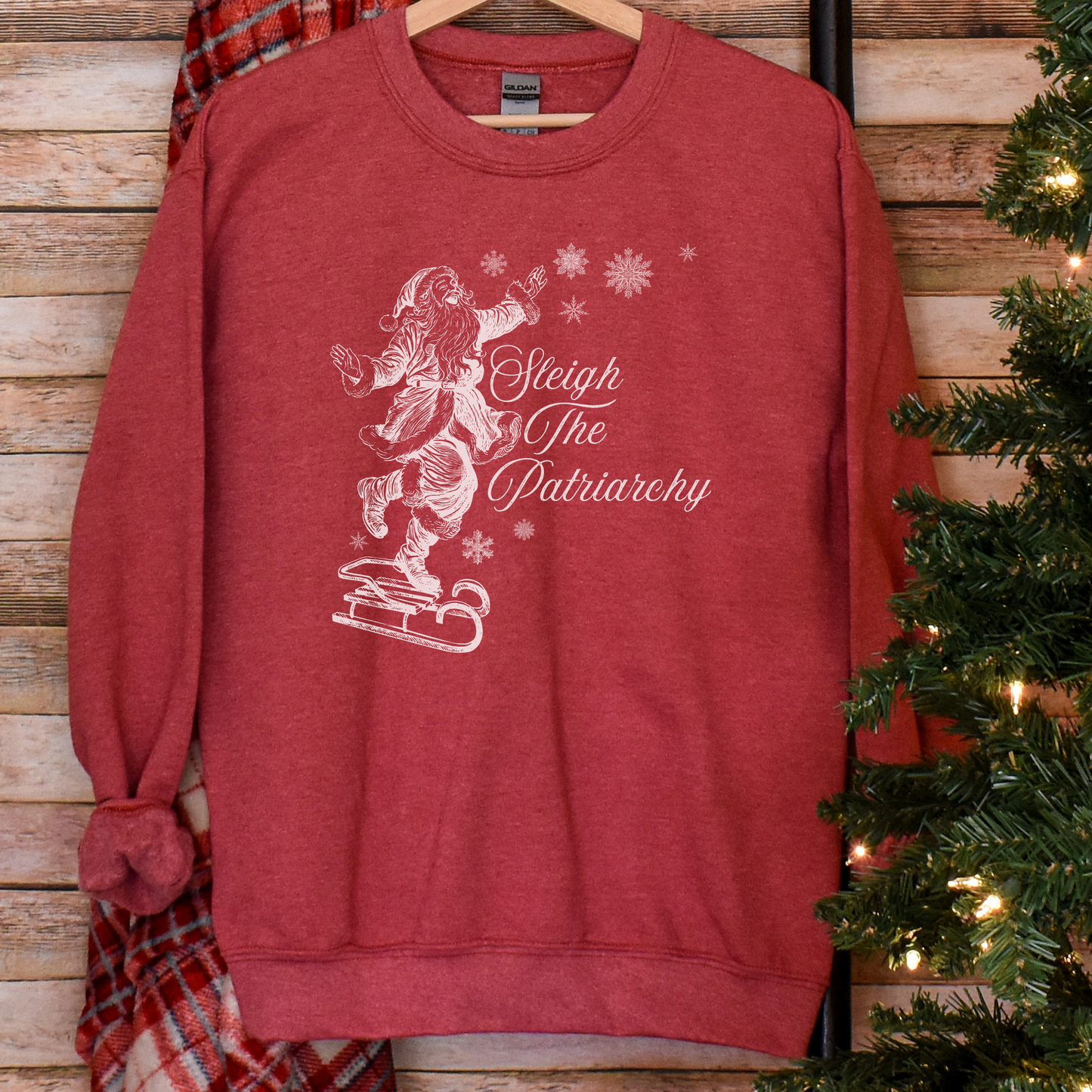 Sleigh The Patriarchy Santa Sweatshirt